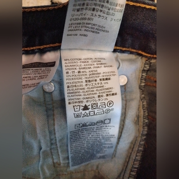 Levi's 511 Dark Wash Slim Fit Denim Jeans - Picture 8 of 9